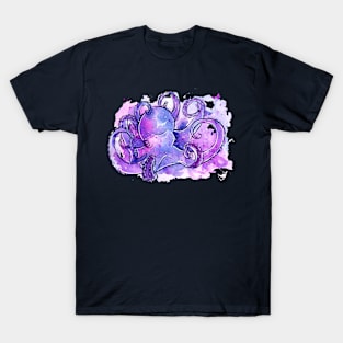 Watercolor Octopus - Purple T-Shirt
